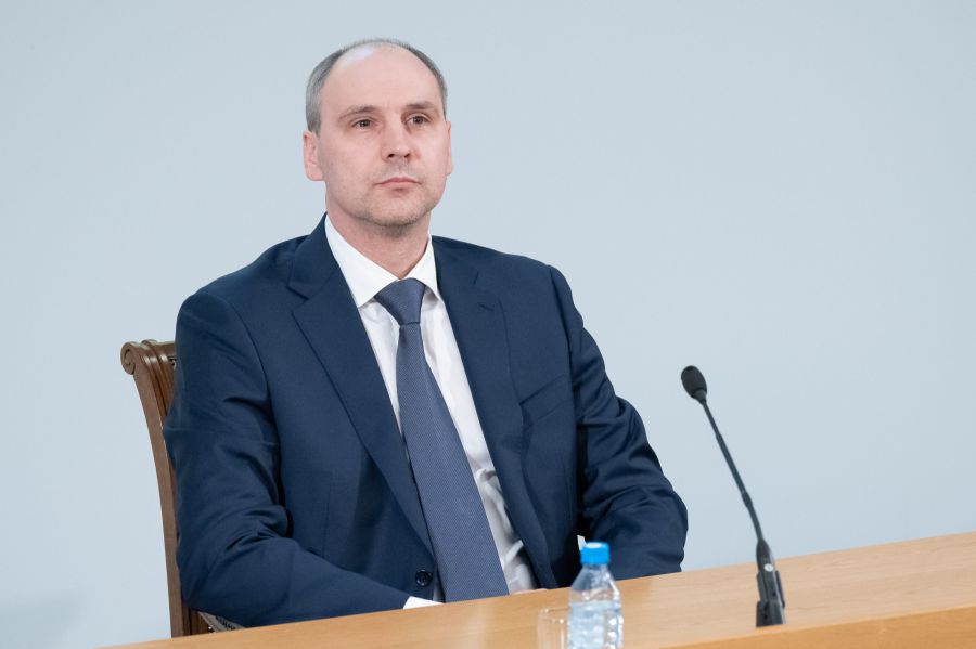 Полпред президента в УрФО Артём Жога представил врио губернатора Свердловской области Дениса Паслера